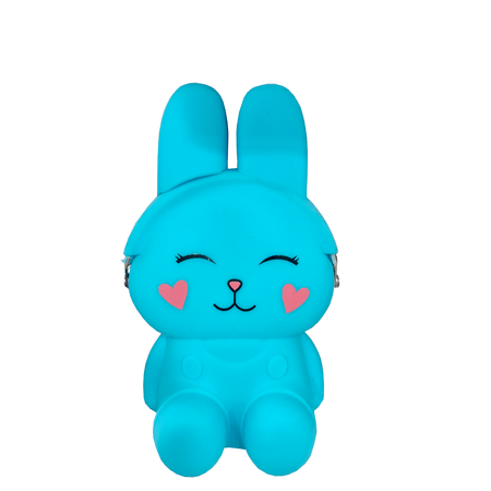 Monedero de Silicona de Hello Kitty y Sus Amigos Color Celeste