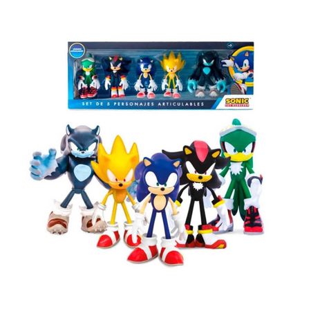 Set de Muñecos Sonic y sus Amigos Articulables M5