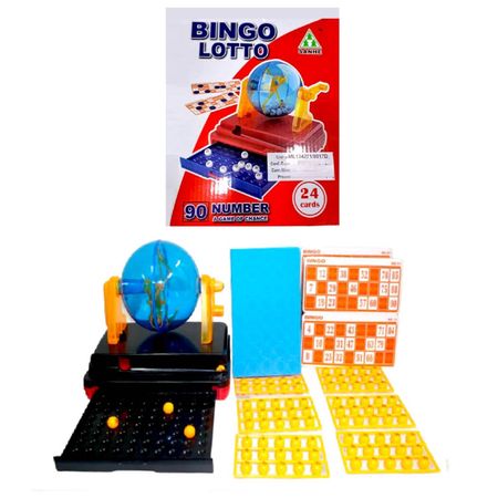 Máquina de Bingo Lotto 90 Números y 24 Cartas