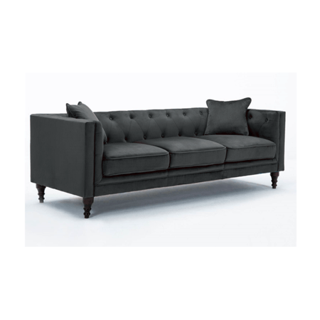 Sofa Living Furniture bianca negro 3 cuerpos