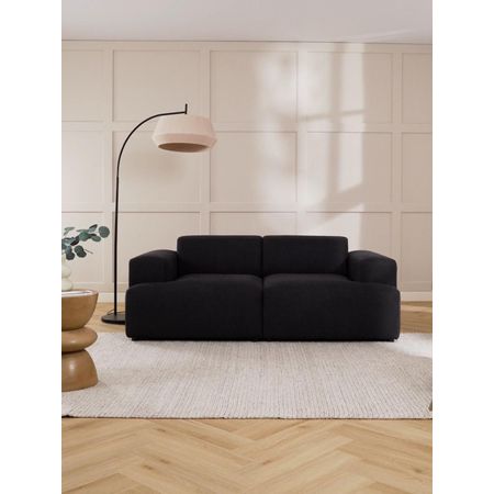 Sofa Living Furniture regola negro 2 cuerpos