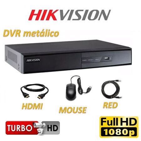 kit 5 Cámaras Seguridad Tubo Exterior HD Hikvision