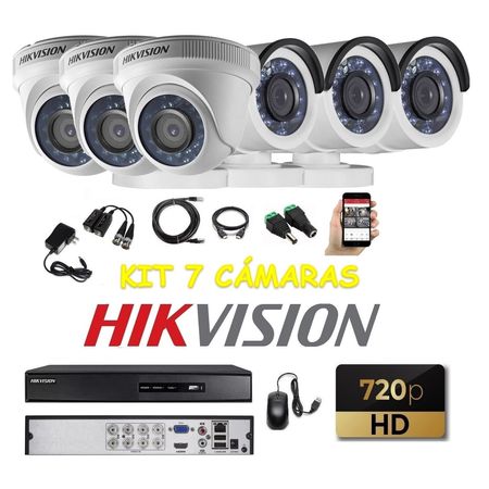 kit 6 Cámaras Seguridad HD Hikvision