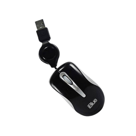 Mouse Iblue Micro Retractil Xmk-977 Black