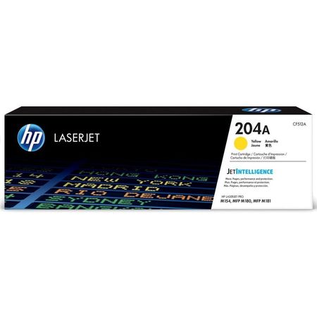 Cartucho de Toner HP 204A CF512A LaserJet Original M154 Yellow 900 PGS