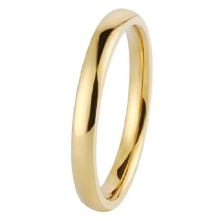 Anillo de Matrimonio Alianzas Mujer Bañado Oro 18K Aro Genieka Delgados Clásicos Talla 5