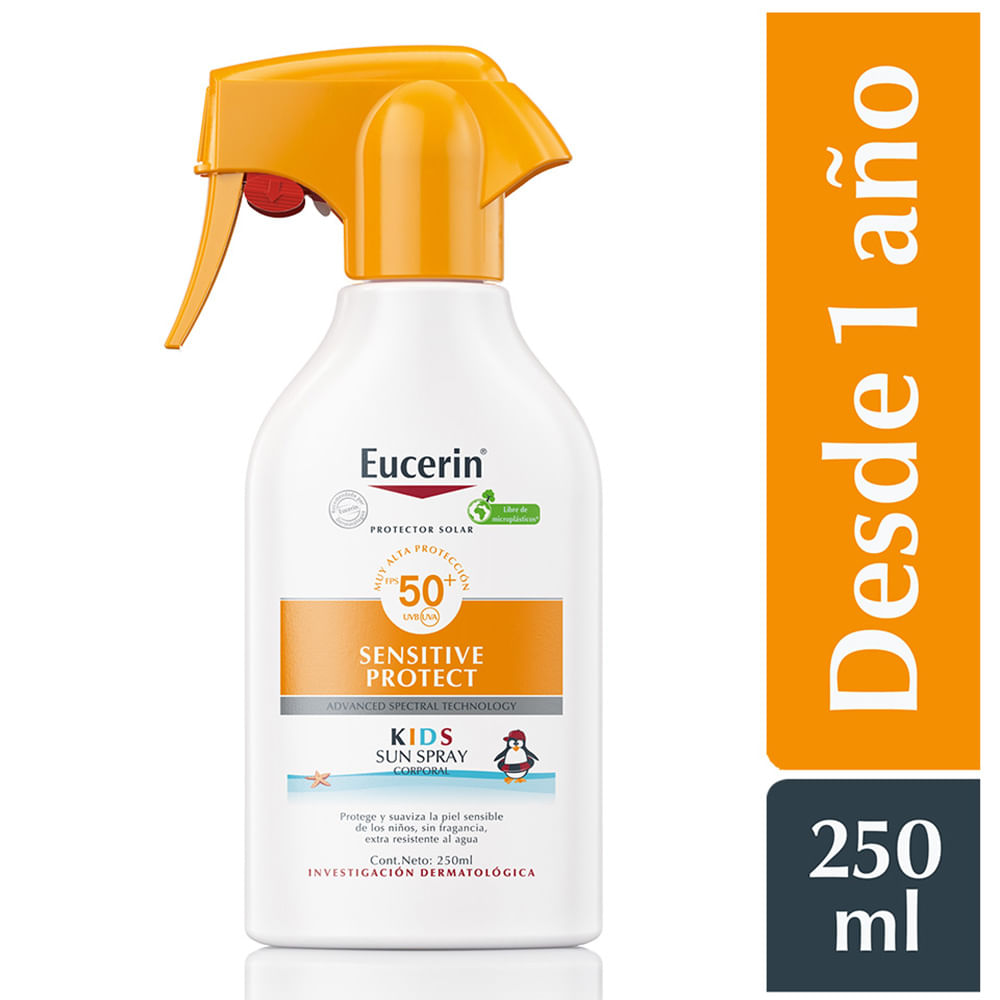Protector Solar para Niños Eucerin Sensitive Protect FPS 50+ - Frasco ...