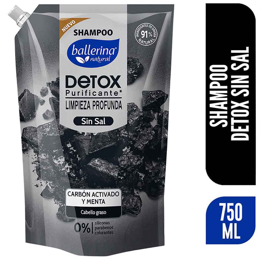 Shampoo BALLERINA Carbón Doypack 750ml