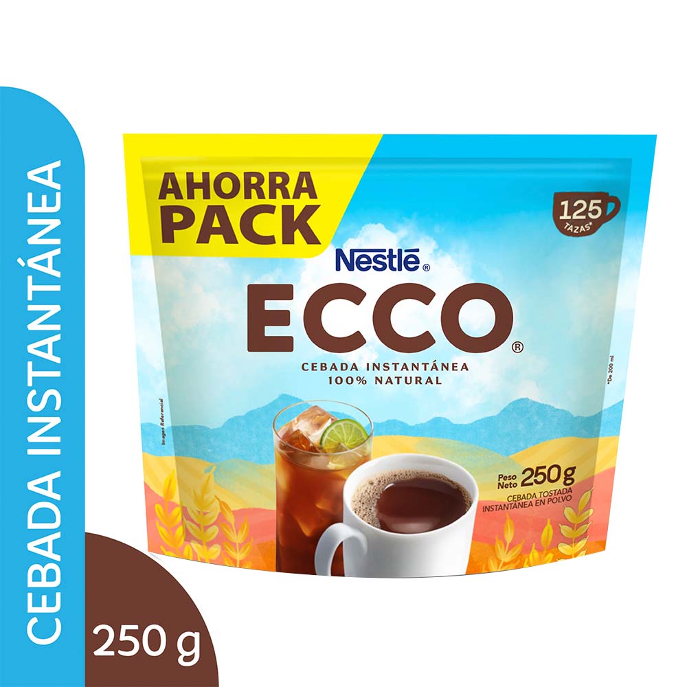 Bebida Instantánea de Cebada ECCO Doypack 250g