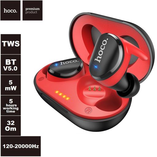 Aud fonos HOCO ES41 TWS Bluetooth 5.0 480mAh Rango 10 Metros Negro