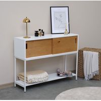 Mesa Auxiliar multifuncional Sahara color Blanco/Duna TU MESITA
