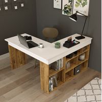 Moderno Escritorio Recibidor Ariel color Blanco/Gales TU MESITA
