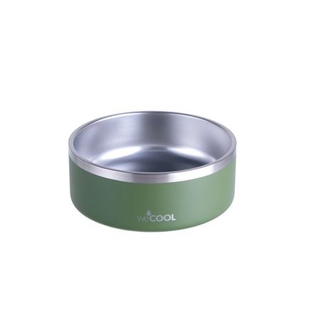 Dog Bowl Acero Inoxidable marca WECOOL- 32oz Verde
