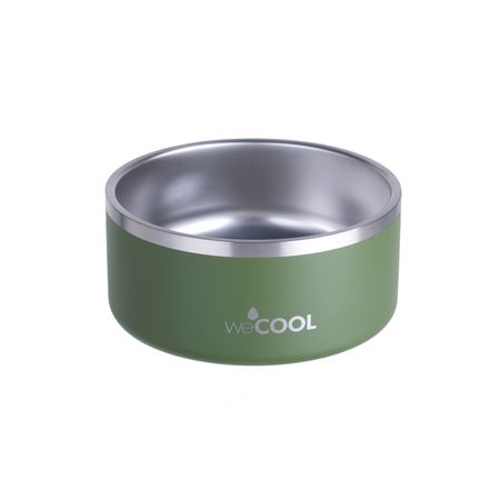 Dog Bowl Acero Inoxidable marca WECOOL- 64oz Verde