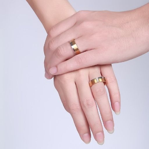 Par de anillos de matrimonio de oro - Dream
