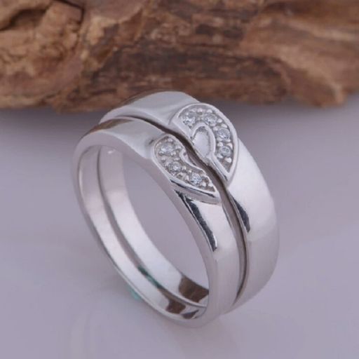 Anillo de Matrimonio Alianzas Hombre Ba ado Plata S925 Aro Genieka