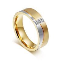 Anillo de Matrimonio Alianzas Mujer Bañado Oro 18K Aro Genieka Gold Dream Talla 5