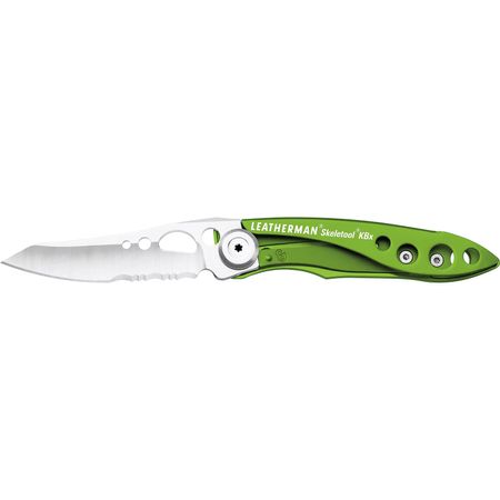 Cuchillo Plegable Leatherman Skeletool Kbx Verde Sublime Envasado en Blister