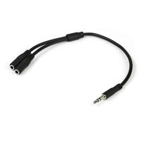Adaptador Divisor de Audífonos Mini-Jack 35mm Startech - MUY1MFFS