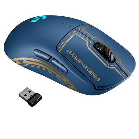 Mouse Logitech G Pro LOL Inalámbrico Gaming Lightspeed Sensor Hero 25K RGB Ambidiestro - 910-006450