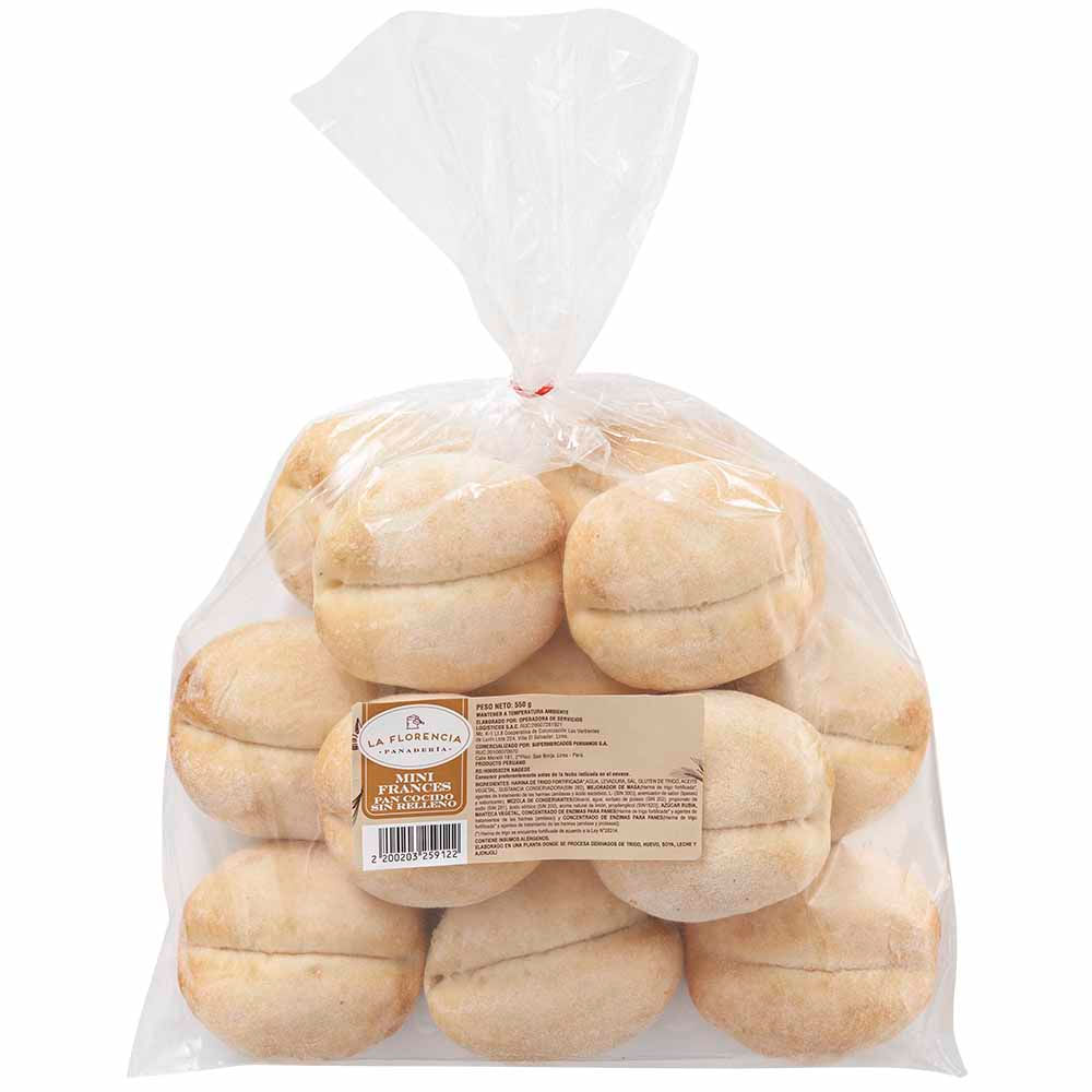 Pan Mini Francés LA FLORENCIA Bolsa 550g