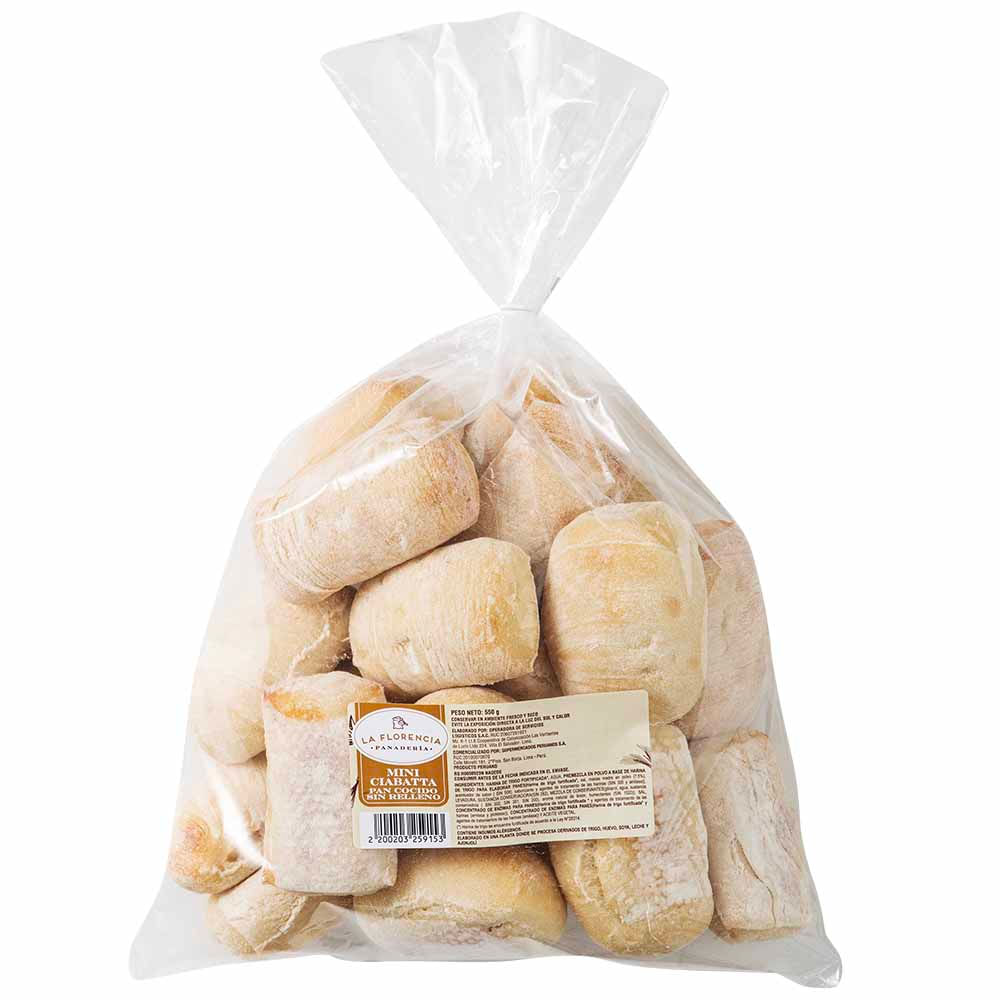 Pan Mini Ciabatta LA FLORENCIA Bolsa 550g