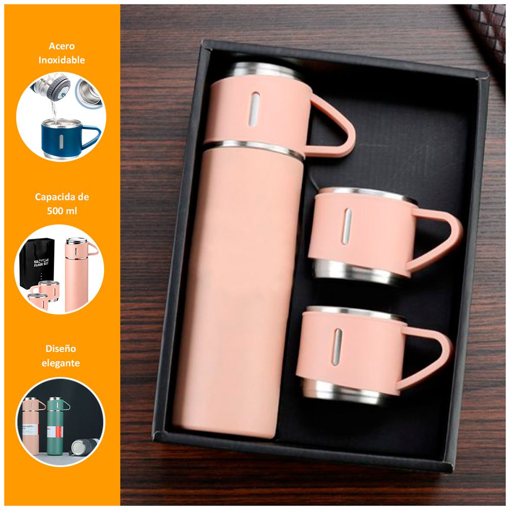 Termo Vacuum 4 Piezas De 500ml Rosado PlazaVea Supermercado termo-vacuum-4-piezas-de-500ml-rosado-plazavea-supermercado