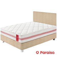 Dormitorio PARAISO Medallón Champagne 1.5 Plazas + 1 Almohada + Protector