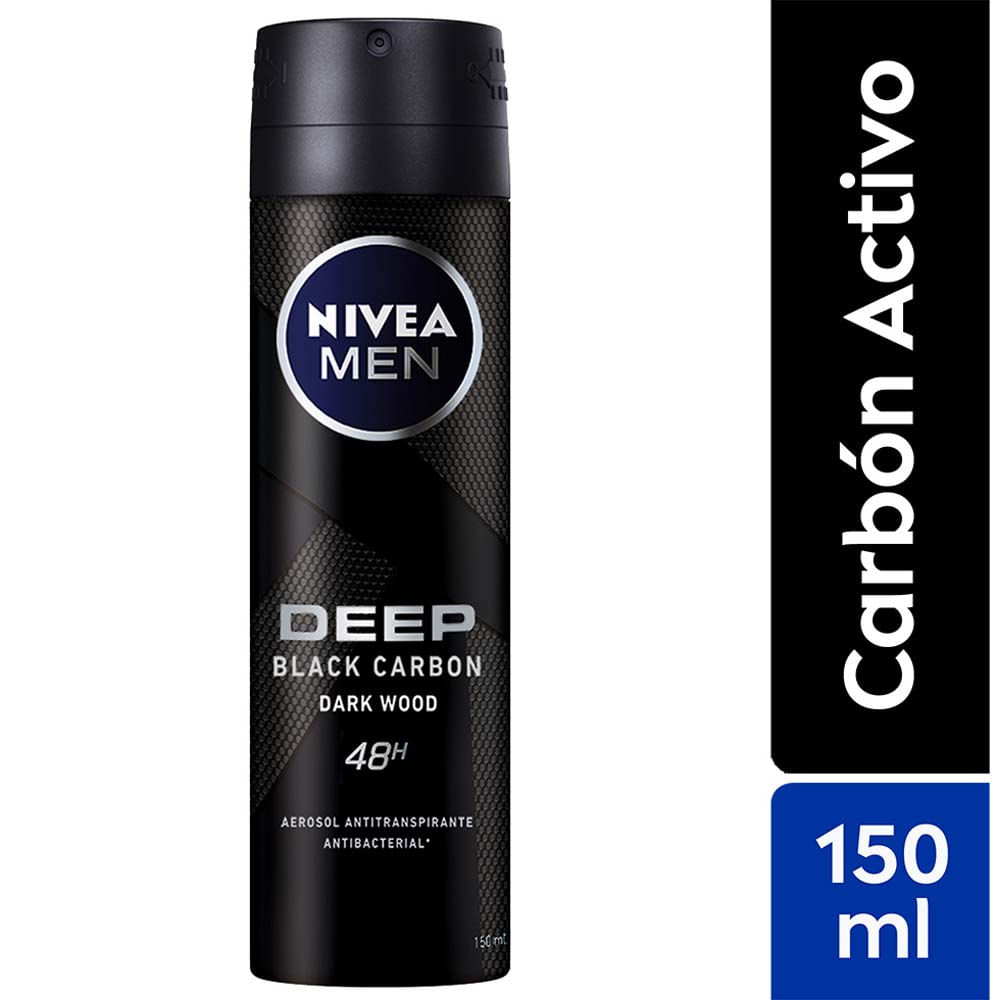 Desodorante para Hombre Spray NIVEA Deep Dark Wood Frasco 150ml