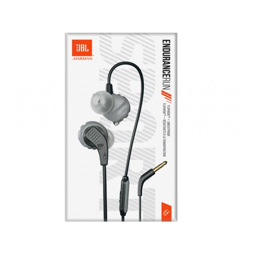 JBL Endurance Run 2 - Auriculares intrauditivos deportivos impermeables  (negro), pequeños