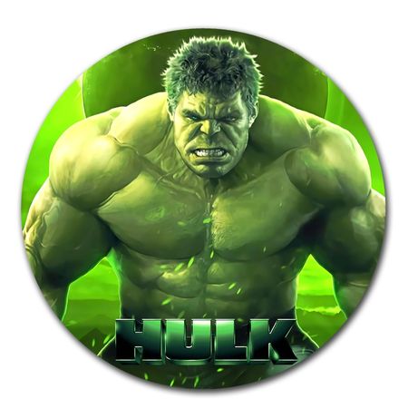 Mouse pad circular Hulk 01