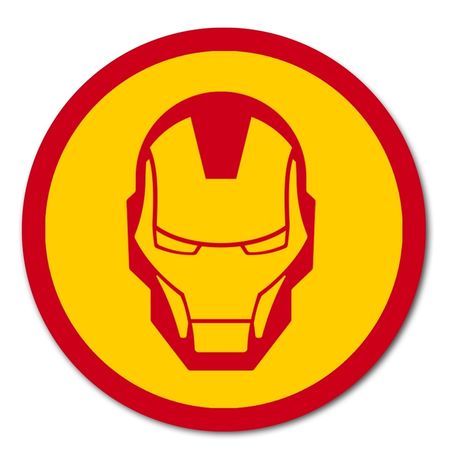 Mouse pad circular Iron man 01