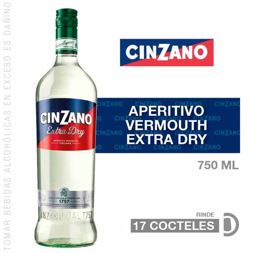Vermouth CINZANO Extra Dry Botella 750ml