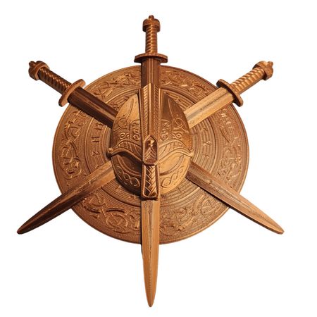 Adorno Para Pared Emblema Vikingo en alto relieve