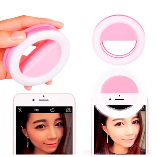 Aro Luz Led Celular Foto Selfie Recargable Cable Usb Smart Light Ring for  Phone