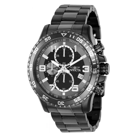 Reloj Para Hombre INVICTA 37148 Cronógrafo Analógico Color Negro