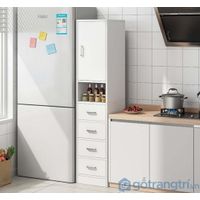 Repostero alto de cocina Multiusos Miranda color Blanco TU MESITA