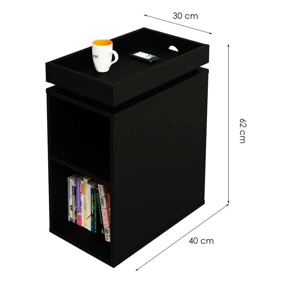 Mesa Auxiliar multiusos Géminis color Negro TU MESITA