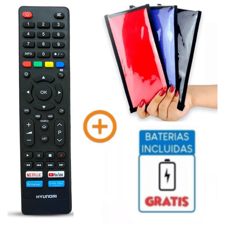 Control Remoto para tv hyundai  Smart + Tv Funda