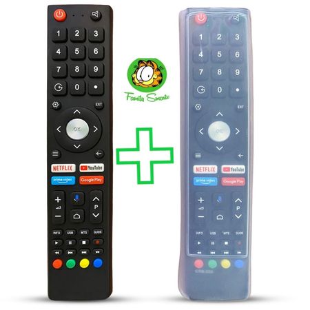 Control Remoto Jvc Rm-C3362 Android Tv + Funda Silicona Suave