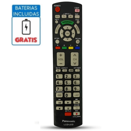 Control Remoto Panasonic para Tv Smart 3d + Pilas