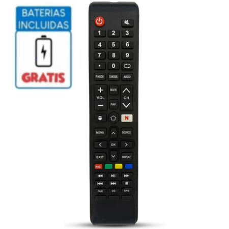 Control Remoto para Tv Daewo Smart Tecla Netflix + Pilas