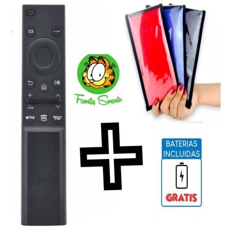 Control Remoto Compatible con TV Samsung Smart Qled 4k + Funda