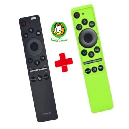 Control Remoto Compatible con Samsung con Comando Voz Bn59-01330 Funda Verde