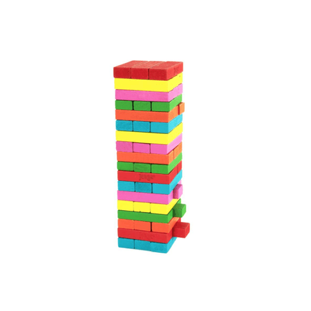 Jenga Juego de Equilibrio de Colores