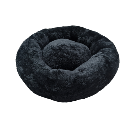 Cama Para Perros y Gatos Donut Lite Negro Talla M MD