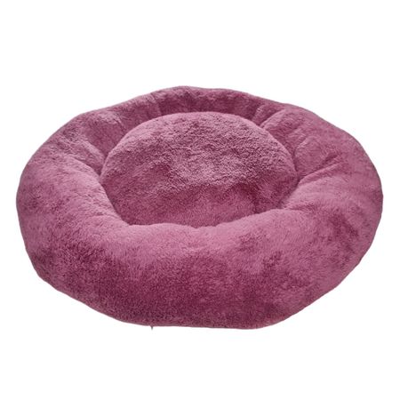 Cama Para Perros y Gatos Donut Lite Palo Rosa Talla L MD