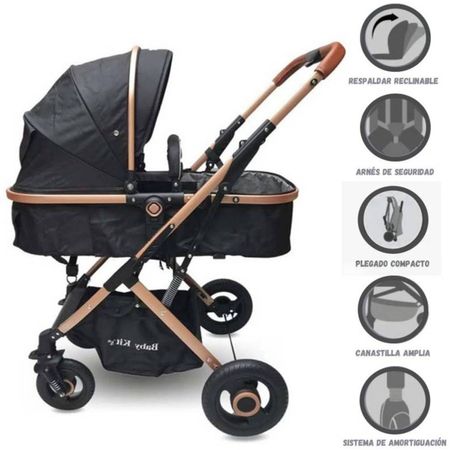 Coche Moisés Baby Kits Vox T BK5062 Negro