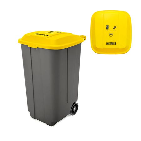 Tacho para reciclaje para metales 178 litros