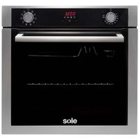 Horno Empotrable SOLE 70L Eléctrico Premiun SOLHO012V2 Negro e Inox